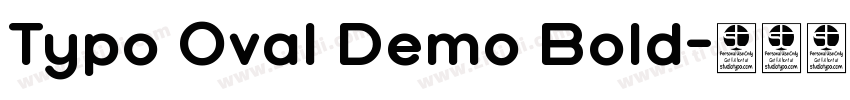 Typo Oval Demo Bold字体转换